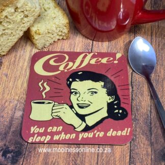 CS0101 Sleep When Dead Coffee Coaster 90x90mm