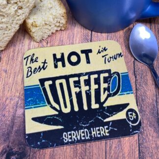 CS0105 Best in Town Coffee Coaster 90x90mm