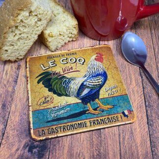 CS0605 Vintage Rooster Coaster 90x90mm