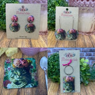 GFS1702 Floral Cat Gift Set
