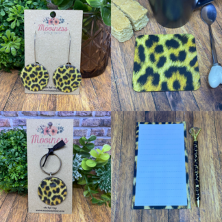 GFS55302 Brown Leopard Print Gift Set