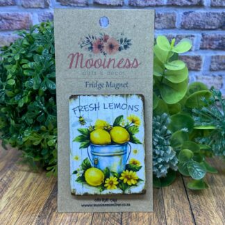 ML2805 Bucket Table Lemons Fridge Magnet 45x60mm