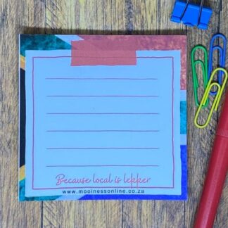 NOTE0501 Local Is Lekker Notepad 90x90mm