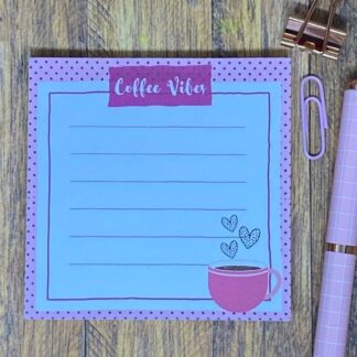NOTE5003 Coffee Vibes Notepad 90x90mm