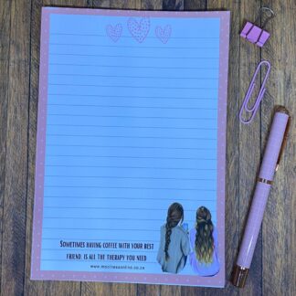 NOTEA5-5002 Friends & Coffee Notepad A5